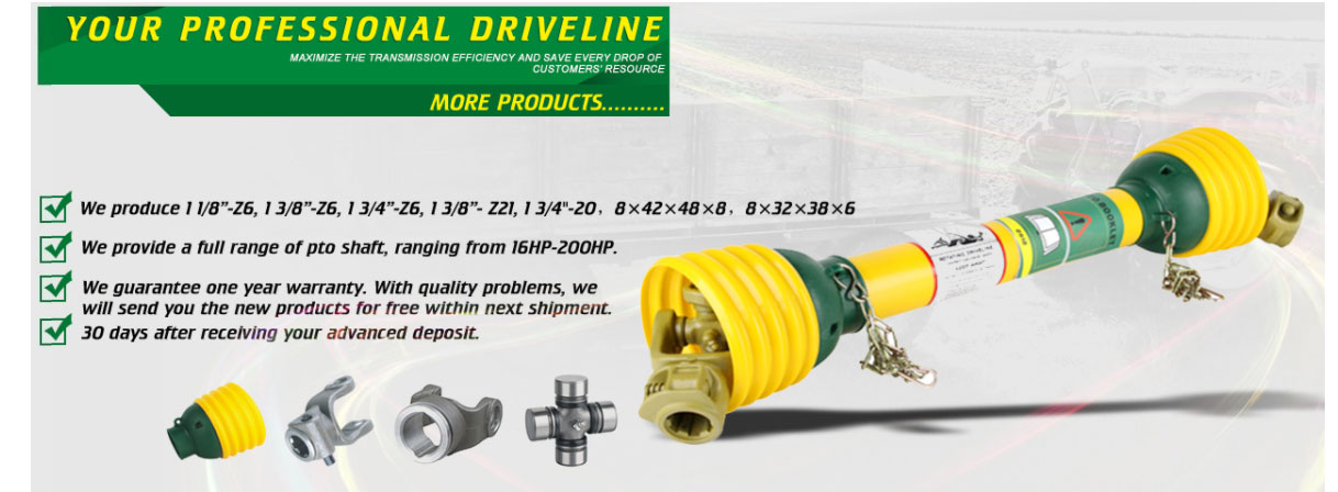 PTO Shafts Cardan Agricultural Implement Para Tractor Drive Pto Drive Shaft for Farm Tractors Brush Cutter