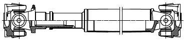 Front Driveshaft (Prop Shaft), OE # 37140-35190, 37140-60170, 37140-60280 Standard for Toyota Land Cruiser, OEM / ODM