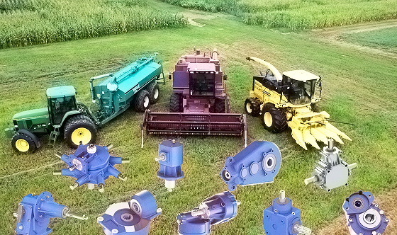 Farm Agricultural Gear Box Tractor Kubota Parts Rotary Mowers 90 Degree 540 Rpm Agriculture Tiller PTO Shaft Drive Bevel Gearbox
