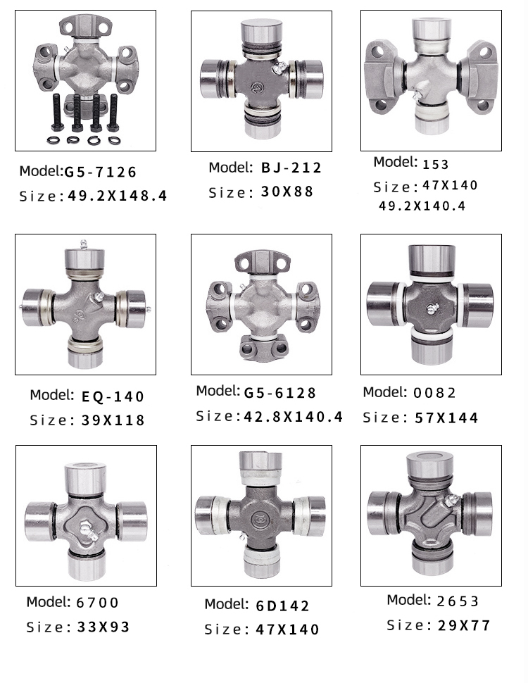 Rotary Tiller Tractor Universal Joint Cross Bearing Car Driveline Universal Socket Joint
