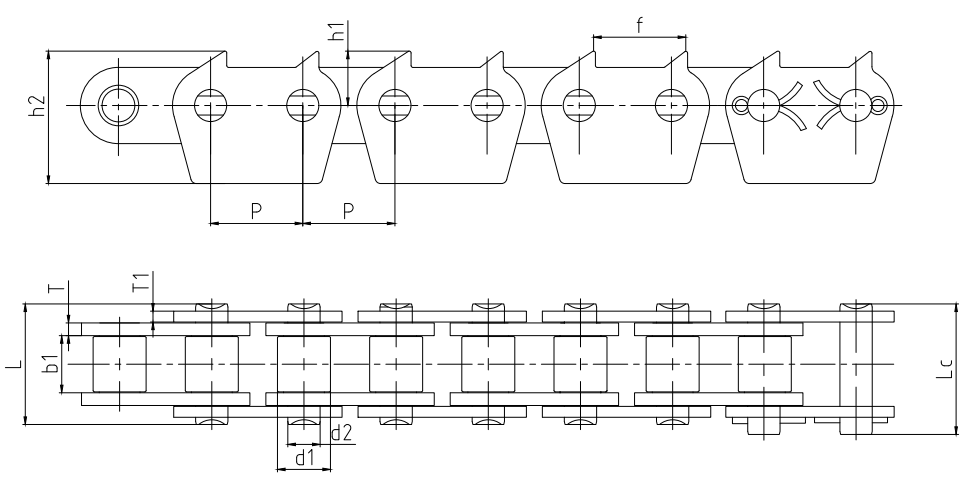 Agricultural Logging Machinery Transmission Chains Spare Parts for Sale