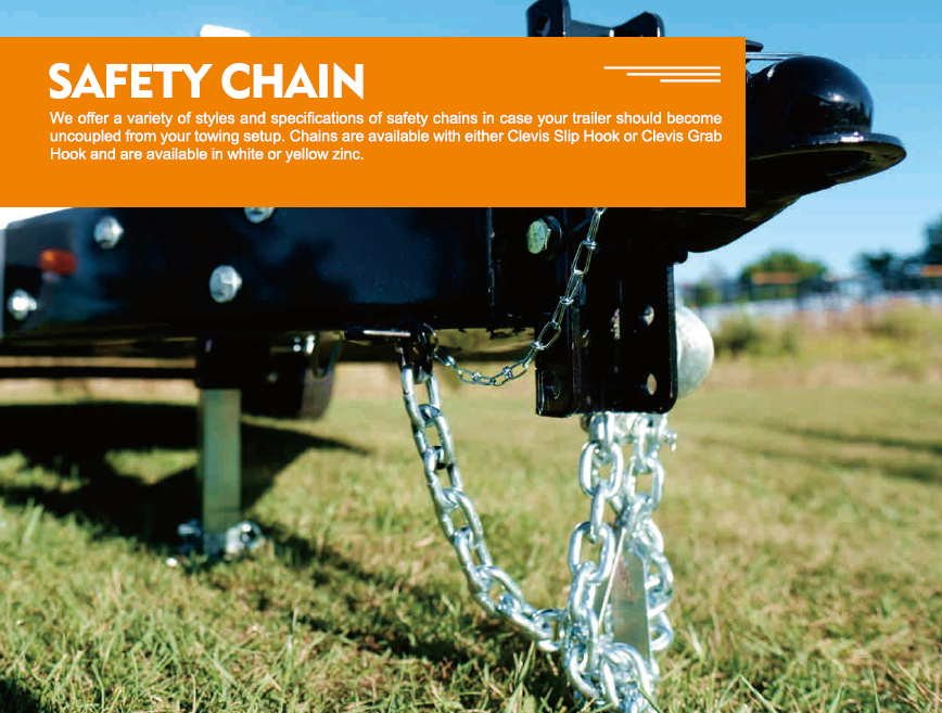 1BJY-SC-14L Trailer Parts and Accessories Capacity 12600lbs Trailer Safety Chain with 1-Clevis Style Slip Hook