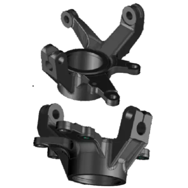 1.831kg 700ATV Steering Knuckle Kit With Forks Yoke Cast Steel Forged Front Left and Right