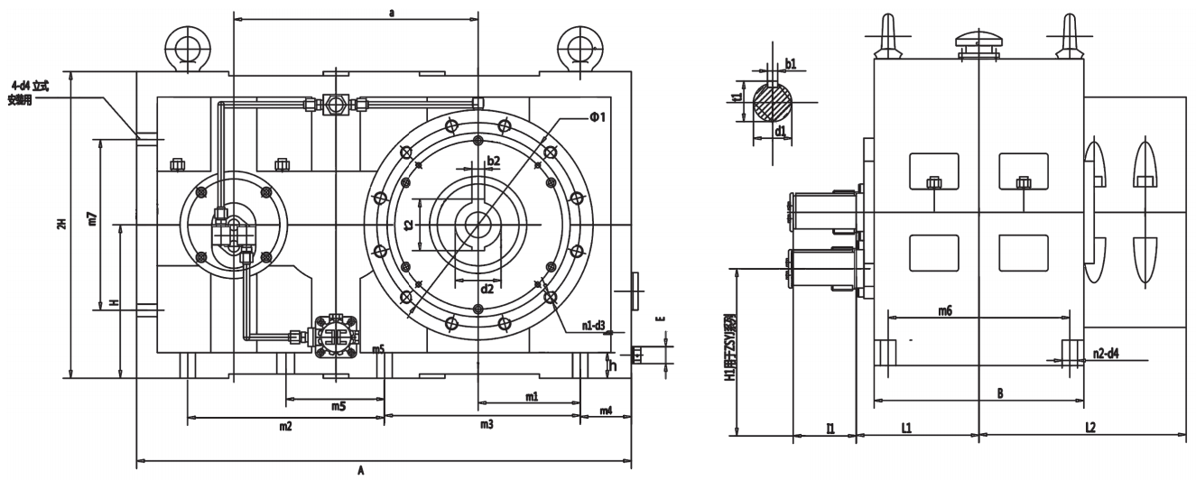 ZLYJ Series Worm Gear Reducer International Advanced Level Hard Tooth Surface High-precision Gearbox for Plastic Screw Extruder