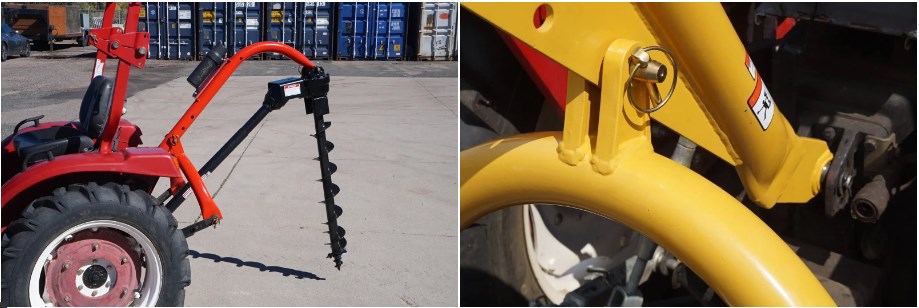 Model 1000 Heavy Duty 3-Point Post Hole Digger for Cat 1 & 2 Tractors