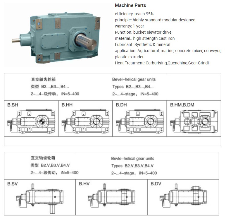Helical Hypoid Spiral Bevel Gearbox with Motor Power Drive Gearbox