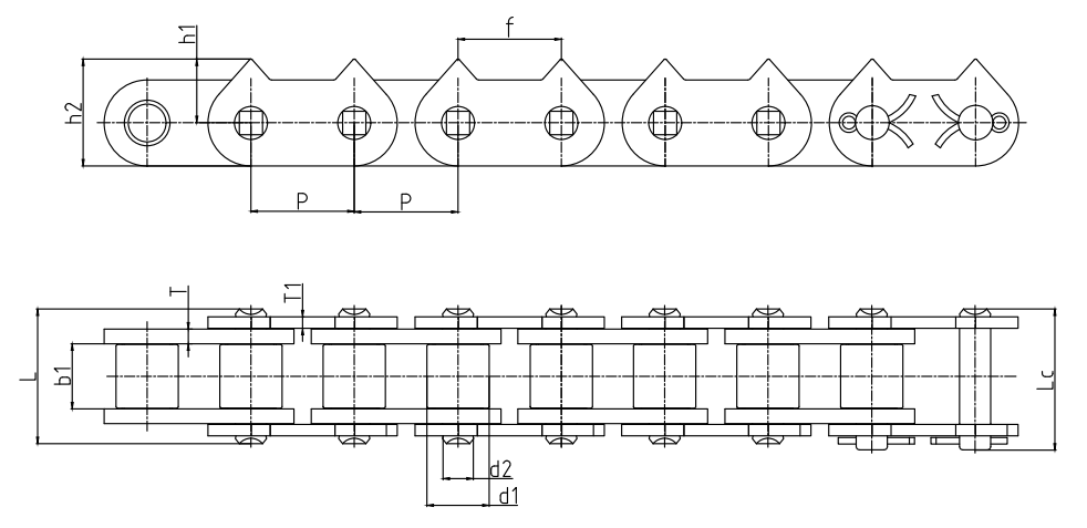 Agricultural Logging Machinery Transmission Chains Spare Parts for Sale