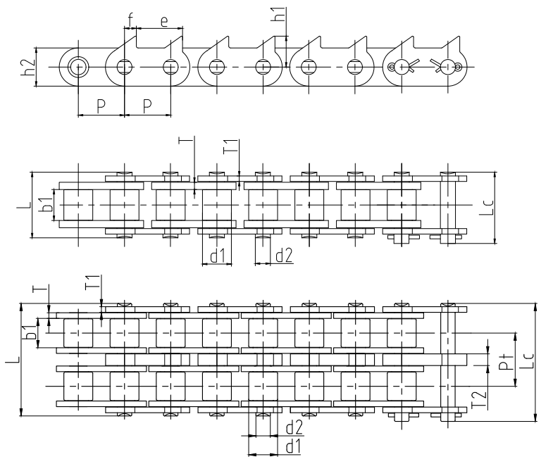 Agricultural Logging Machinery Transmission Chains Spare Parts for Sale