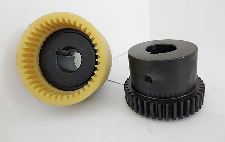 Nylon Curved Tooth Teeth Precision Gear Coupling with Nylon Sleeve