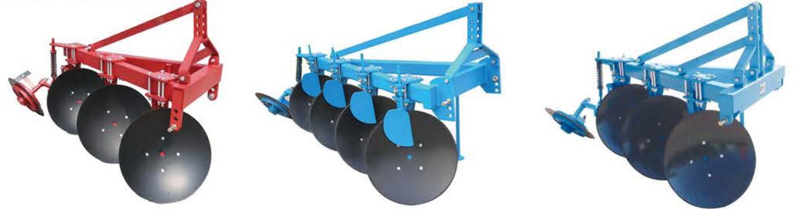 Agricultural 1LY Series Tractor Fully Mounted Plough Harrow Disc Plow for Soil Tillage