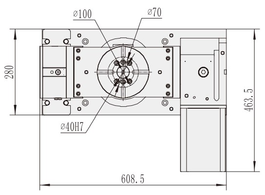 RTS-170 Cnc Machining Center 5 Axis Accessories for Numerical Control Machine