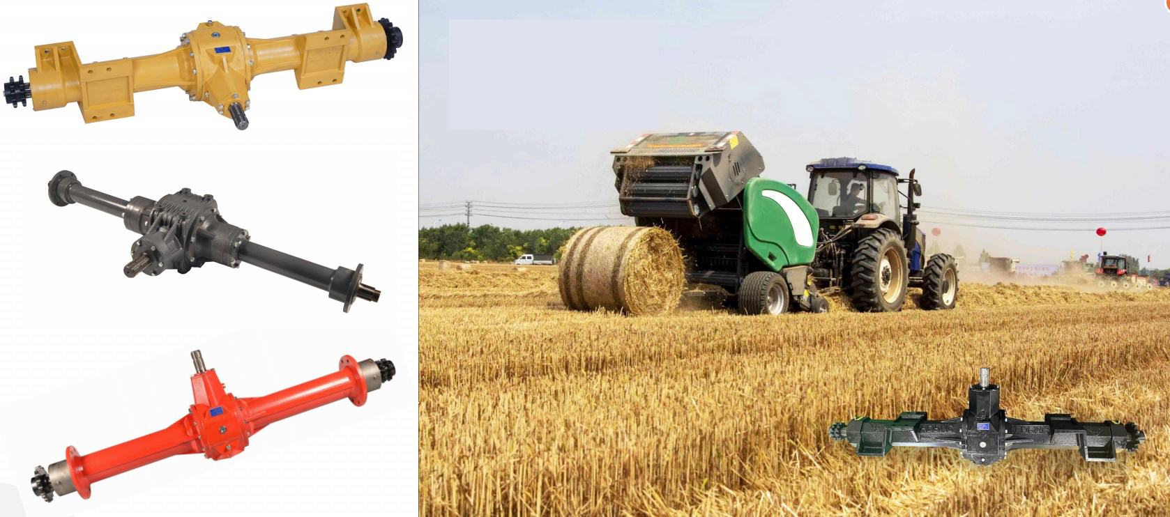 Round Baler Gearbox Round Baler and Harvester Gear Drive Round Baler Gearbox Speed Reducer for Agricultural Machinary